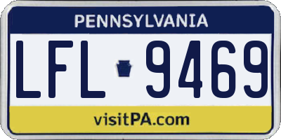 PA license plate LFL9469