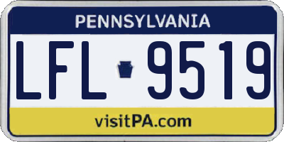 PA license plate LFL9519