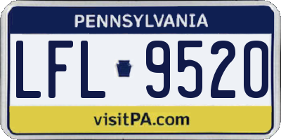 PA license plate LFL9520