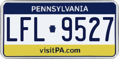 PA license plate LFL9527