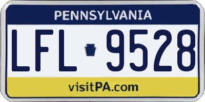PA license plate LFL9528