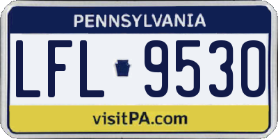 PA license plate LFL9530