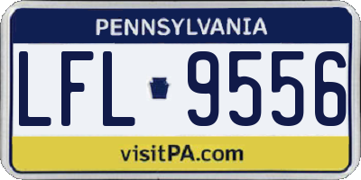 PA license plate LFL9556