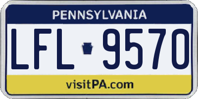 PA license plate LFL9570