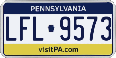 PA license plate LFL9573