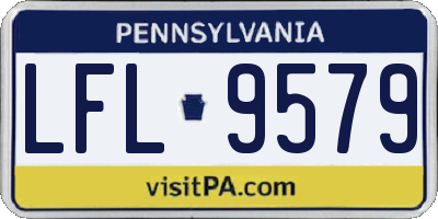PA license plate LFL9579