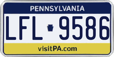 PA license plate LFL9586