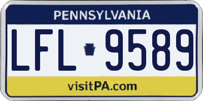 PA license plate LFL9589
