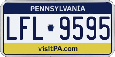PA license plate LFL9595