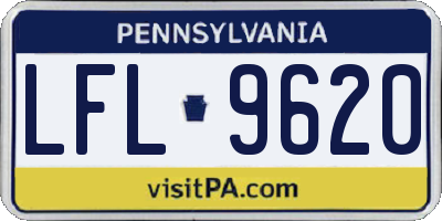 PA license plate LFL9620