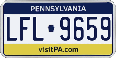 PA license plate LFL9659