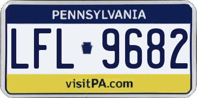 PA license plate LFL9682