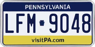 PA license plate LFM9048