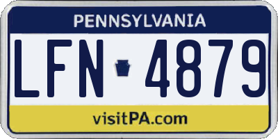PA license plate LFN4879