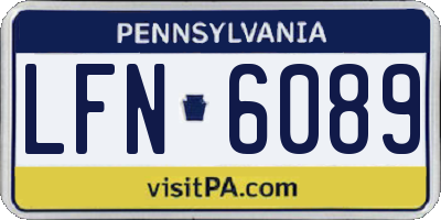PA license plate LFN6089