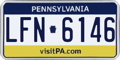 PA license plate LFN6146