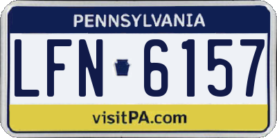 PA license plate LFN6157
