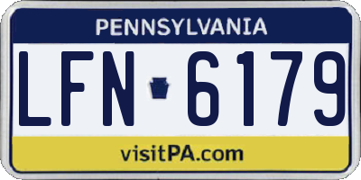 PA license plate LFN6179