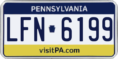 PA license plate LFN6199