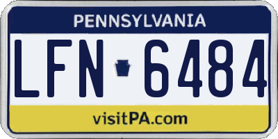 PA license plate LFN6484