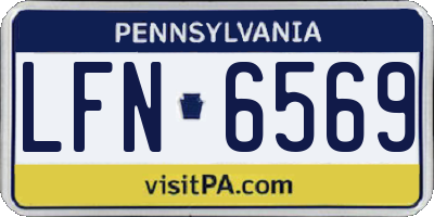 PA license plate LFN6569