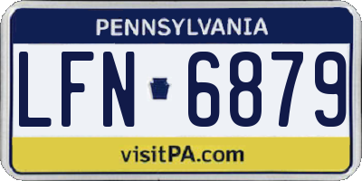 PA license plate LFN6879