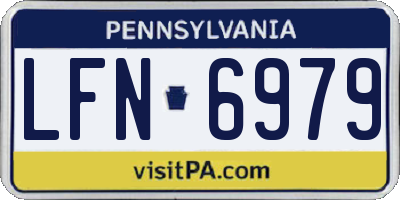 PA license plate LFN6979