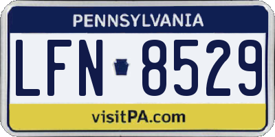 PA license plate LFN8529