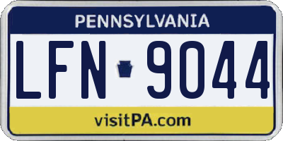 PA license plate LFN9044