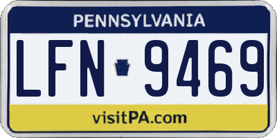 PA license plate LFN9469
