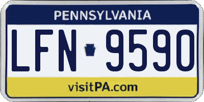 PA license plate LFN9590