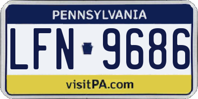 PA license plate LFN9686