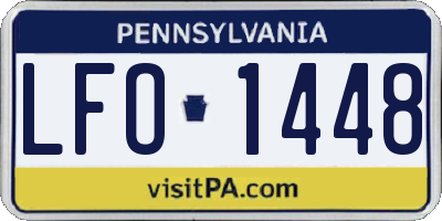 PA license plate LFO1448