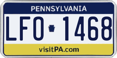 PA license plate LFO1468