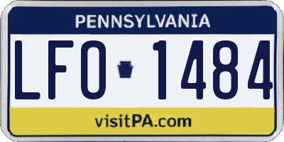 PA license plate LFO1484