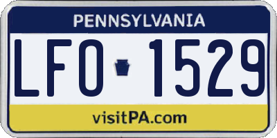 PA license plate LFO1529