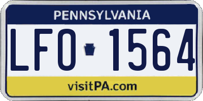 PA license plate LFO1564