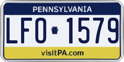 PA license plate LFO1579