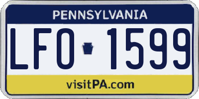 PA license plate LFO1599