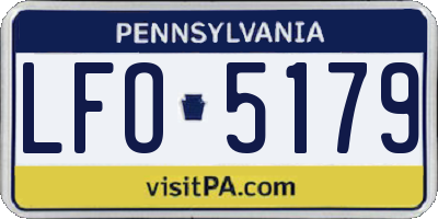 PA license plate LFO5179