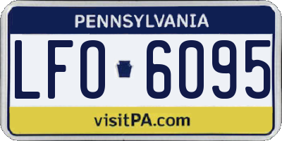 PA license plate LFO6095