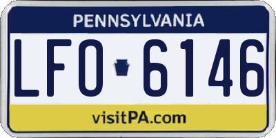 PA license plate LFO6146