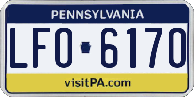 PA license plate LFO6170