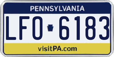 PA license plate LFO6183