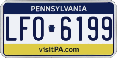 PA license plate LFO6199
