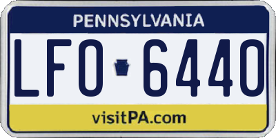 PA license plate LFO6440