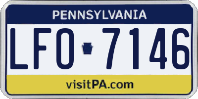 PA license plate LFO7146