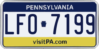 PA license plate LFO7199
