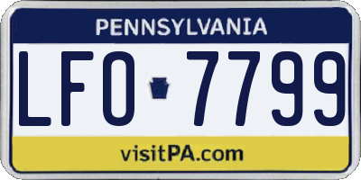 PA license plate LFO7799
