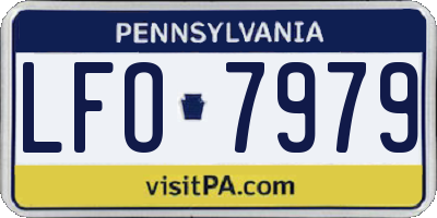 PA license plate LFO7979
